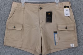 Lee Plus Flex to Go Short Womens SZ 22W Medium MidRise Beige Khaki Macra... - $19.99