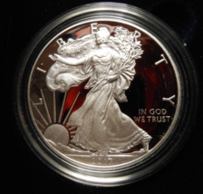 2017-W Proof Silver American Eagle 1 oz coin w/box &amp; COA - 1 OUNCE - £66.95 GBP
