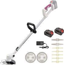 MAXMAN Cordless Brush Cutter 52 Inch String Trimmer 650W Motor Grass Electric - £124.66 GBP