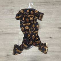 Snoop Doggie Doggs Dog Pet PJ Jammies Black Gold Off The Chain Sz XL Lon... - $13.74