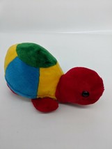 Turtle Plush - Multi Color 10&quot; W - $8.41