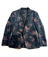 Suslo Couture Floral Blazer Men’s 40 M Metallic Brocade Tuxedo Jacket - €50,76 EUR