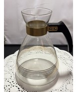 Pyrex Mid Century Modern Carafe With Gold Detail No Lid - £7.47 GBP
