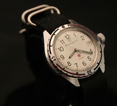 Rare vintage USSR Vostok Komanderskie 17J Soviet military commander wristwatch - £89.95 GBP