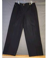 St. John Sport by Marie Gray Black Denim Stretch Jeans Goldtone Hardware... - $39.95