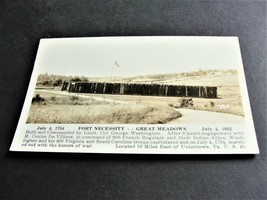 July 4, 1754 -Fort Necessity… Great Meadows July 4 ,1932- RPPC DOPS (1925-1942). - £7.27 GBP