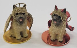 *B3) Conversation Concepts Tiny Ones Cairn Terrier Dog Angel Devil Figurines - £19.12 GBP