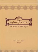 The Chestnut Street Grill Menu Water Tower Place Chicago Illinois 1990 - £30.07 GBP