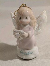 Precious Moments AVON October Birthstone Angel Ornament Enseco 1997 no box - £6.30 GBP