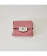 Coach CP254 Leather Eliza Small Wallet Trifold True Pink Clutch - $93.31