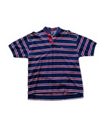 VTG Tommy Hilfiger Mens Large Striped Polo Shirt Red White Navy Embroide... - €25,59 EUR