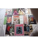 Knit Pattern Book Magazine Leaflet Lot Fashion 60s 70s 80s vintage - $29.19