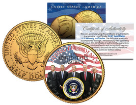 Living Presidents *Americana* Jfk Half Dollar Coin 24K Gold Plated Jimmy Carter - £7.68 GBP