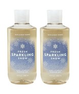 Bath &amp; Body Works Fresh Sparkling Snow Aloe Vitamin E Shower Gel x 2 NEW - $41.03 CAD