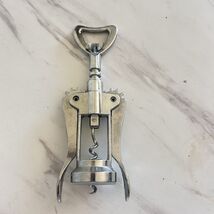 Vintage Ecko Winged Corkscrew Wine Bottle Opener Stainless Steel A - $14.84
