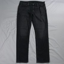 Levis 36 x 30 511 2724 Slim Gray Black Stretch Denim Jeans - £19.23 GBP