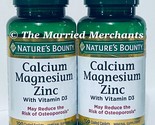 2 - Nature Made Calcium Magnesium Zinc + D3 100 tablets each 5/2026 FRESH! - $19.45