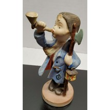 Little Boy with horn &amp; Hatchet Figurine Vintage - £17.91 GBP