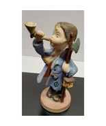 Little Boy with horn &amp; Hatchet Figurine Vintage - £17.91 GBP