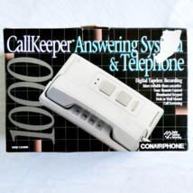 Callkeeper Conairphone Answering System &amp; Telephone TAD1000B White - $18.80