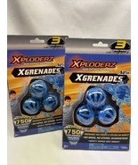 Lot Of 2 Xploderz Xgrenades 3 Pack Reusable Grenades Unopened with 750 x... - $9.42 CAD