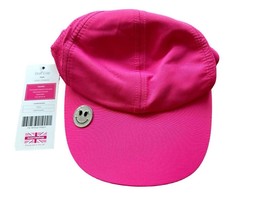 Surprizeshop Lady Golfer Soft Fabric Golf Cap. Pink. Pink Ball Marker. - £19.97 GBP