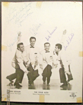THE FOUR ACES ( HAND SIGN AUTOGRAPH PROMO PHOTO) CLASSIC 50,S GROUP - £236.54 GBP