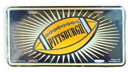 Pittsburgh Steelers Football Metal License Plate NFL Novelty Vanity Made In USA - £14.92 GBP