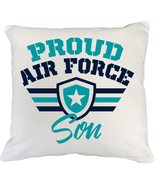 Proud Air Force Son Military Family Themed Pillow Cover for The Kids of ... - $25.73