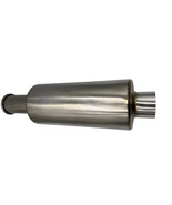 Spoon KING N1 MUFFLER EXHAUST HIGH QUALITY INLET 2.5INCH OUT 2.5INCH + F... - $215.90