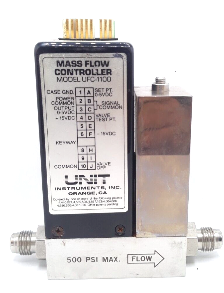 UNIT UFC-1100 MASS FLOW CONTROLLER RANGE 2 SLM GAS CF4 - $39.99