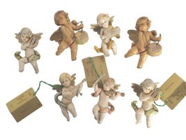 7 Depose Italy Nativity Angel Cherub Playing Mandolin 65 Fontanini spider - £39.16 GBP