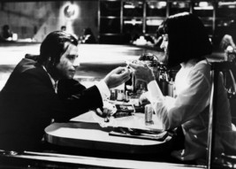 Pulp Fiction 5x7 inch real photo John Travolta Uma Thurman Jack Rabbit Slim&#39;s - £4.54 GBP
