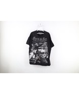 Streetwear Mens Large Faded Pinup Girl Skull Skeleton Motorcycle T-Shirt... - £27.57 GBP