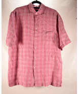 Jos A Bank Reserve Mens 100% Linen Button Down Shirt M Pink Purple NWT   - £35.09 GBP