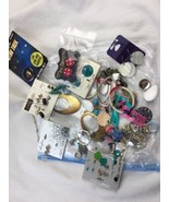 Lot of 80s 90s Costume Jewelry Earrings Junk Drawer For Crafts Claires - £19.35 GBP