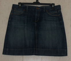 Excellent Womens Gap J EAN S Six Pocket Distressed Denim Skirt Size 14 No Slits! - £25.56 GBP
