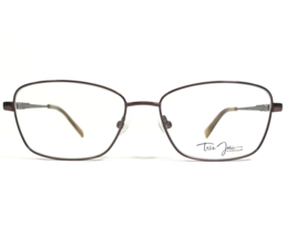 Marchon Eyeglasses Frames Tres Jolie 186 210 Brown Square Cat Eye 54-16-140 - £37.20 GBP