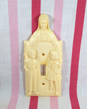 1950&#39;s Hartland Plastics Virgin Mary with Children Light Switch Wall Plate Cover - £14.01 GBP
