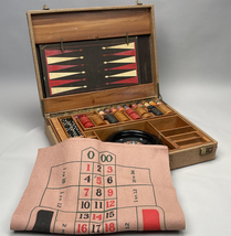 Vintage 40s AP Games Cased Gambling Game Set Bakelite Poker Roulette More READ - £280.95 GBP