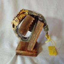INVICTA SUBAQUA QUARTZ - GOLD CASE WITH OLIVE GREEN BAND / NEEDS NEW BATTERY image 5