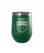Taylor Irish Coat of Arms Stemless Wine Travel Tumbler - $38.50 CAD