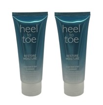 2 X Heel To Toe Restore Moisture/Argan Heel &amp; Foot Treatment 1.7oz - £19.53 GBP