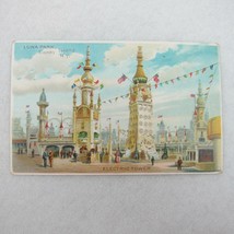 Electric Tower Luna Park Coney Island New York Old Postcard Unposted ca1906 RARE - £15.66 GBP