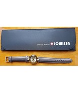 JOWISSA WOMEN&#39;S WRISTWATCH GOLDEN FACET STRASS STAR CUT LEATHER RHINESTO... - $507.47 CAD