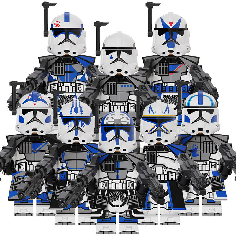 Star Wars 501st Legion ARC Troopers Echo Jesse Fives Dogma 8pcs Minifigures Toys