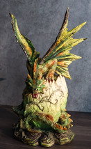 Forest Ent Greenman Dendritic Dragon Hatchling Emerging From Egg Shell Figurine - £41.50 GBP