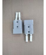 One Pair 175 amp gray battery connectors with contacts - $26.95