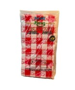 Pic-Nik King Red Gingham Floral 2 Ply Waterproof Plastic Table Cover 40”... - $20.32 CAD