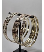 6 MM Diamond Cut Premium Bangles - Gold Plated - $27.99